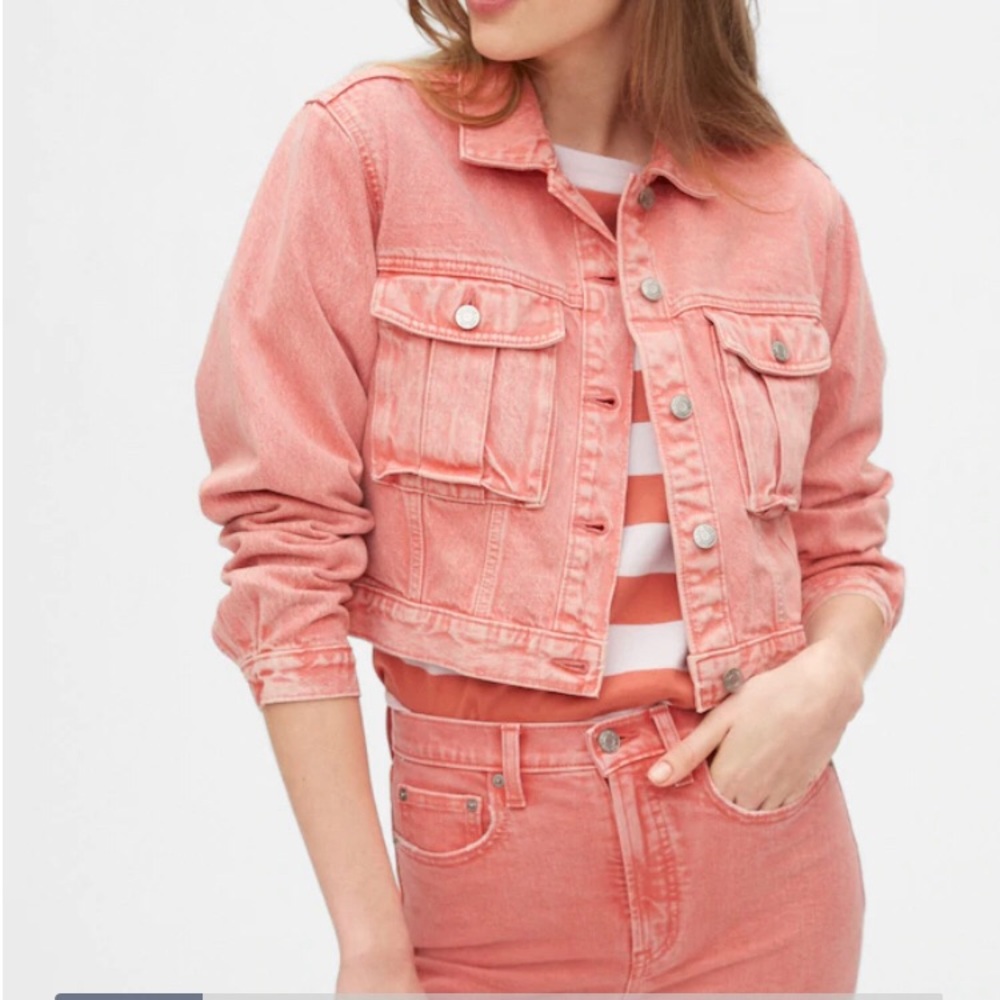 NWT🙌 Cropped Utility Denim Jacket